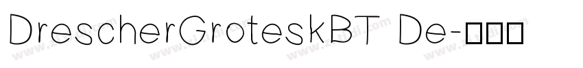 DrescherGroteskBT De字体转换